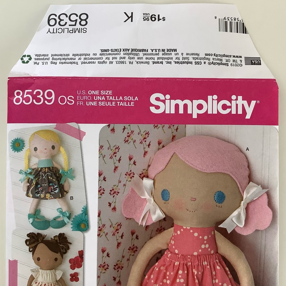 Simplicity 8539 Sewing Pattern - Picture 2 of 5